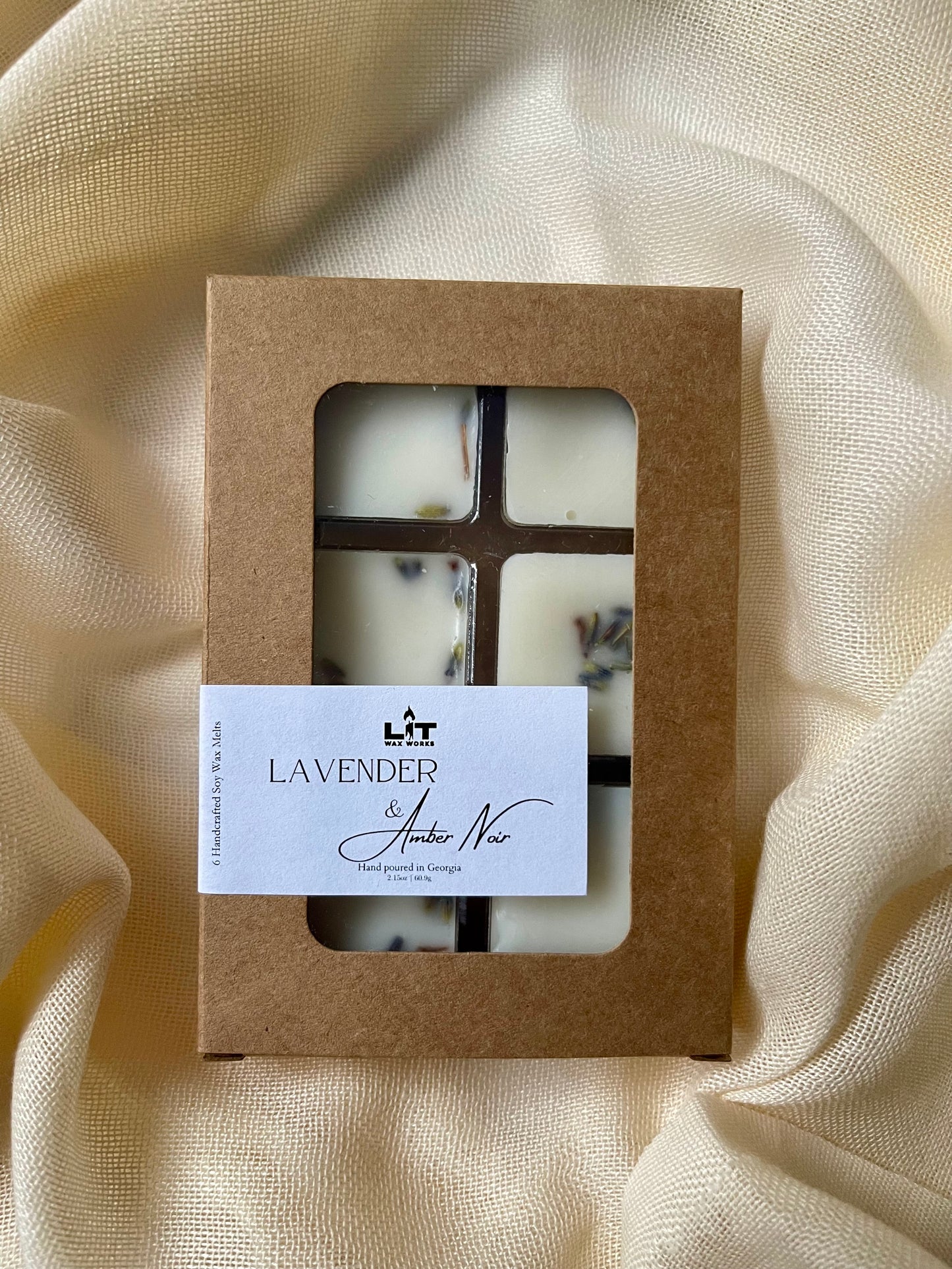 Lavender + Amber Noir Wax Melts