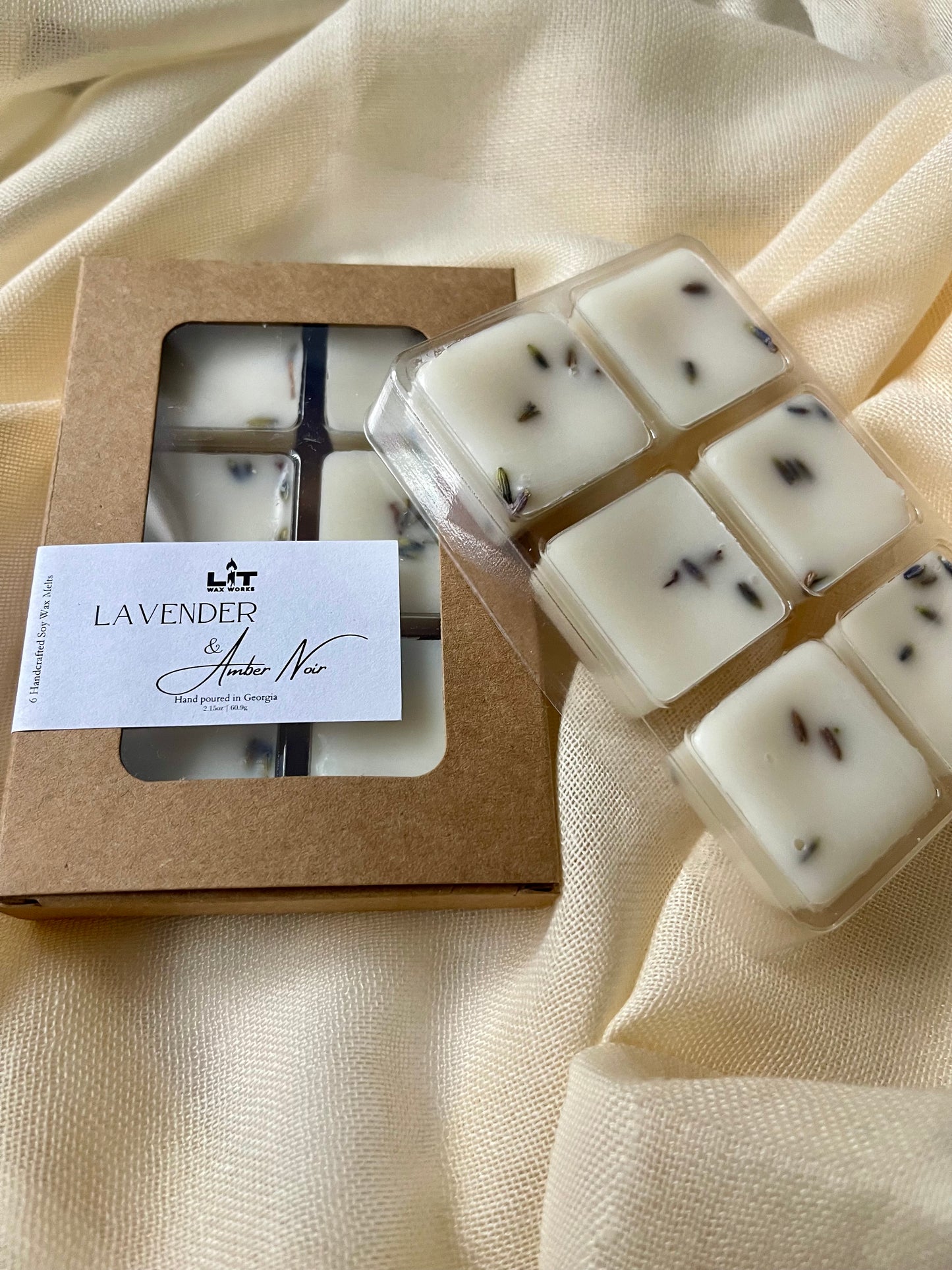 Lavender + Amber Noir Wax Melts