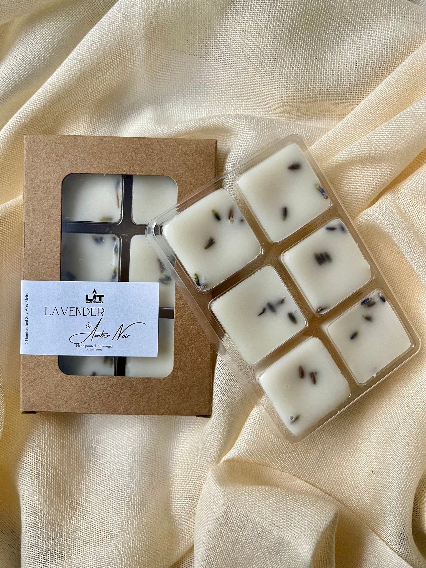 Lavender + Amber Noir Wax Melts